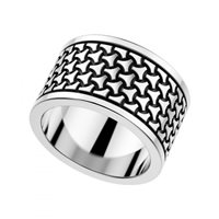 Ring Zancan Man Cosmopolitan in Silver EXA097L